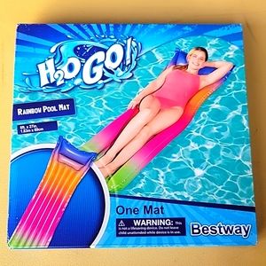 H2O GO! Rainbow Pool Mat 6ft x 27in